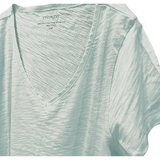 Short Sleeve MESSY V Tee in Pale Blue: XS