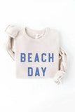 BEACH DAY Graphic Sweatshirt: S / ATHLETIC HEATHER