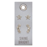 Silver Stud Earrings - Shine Bright