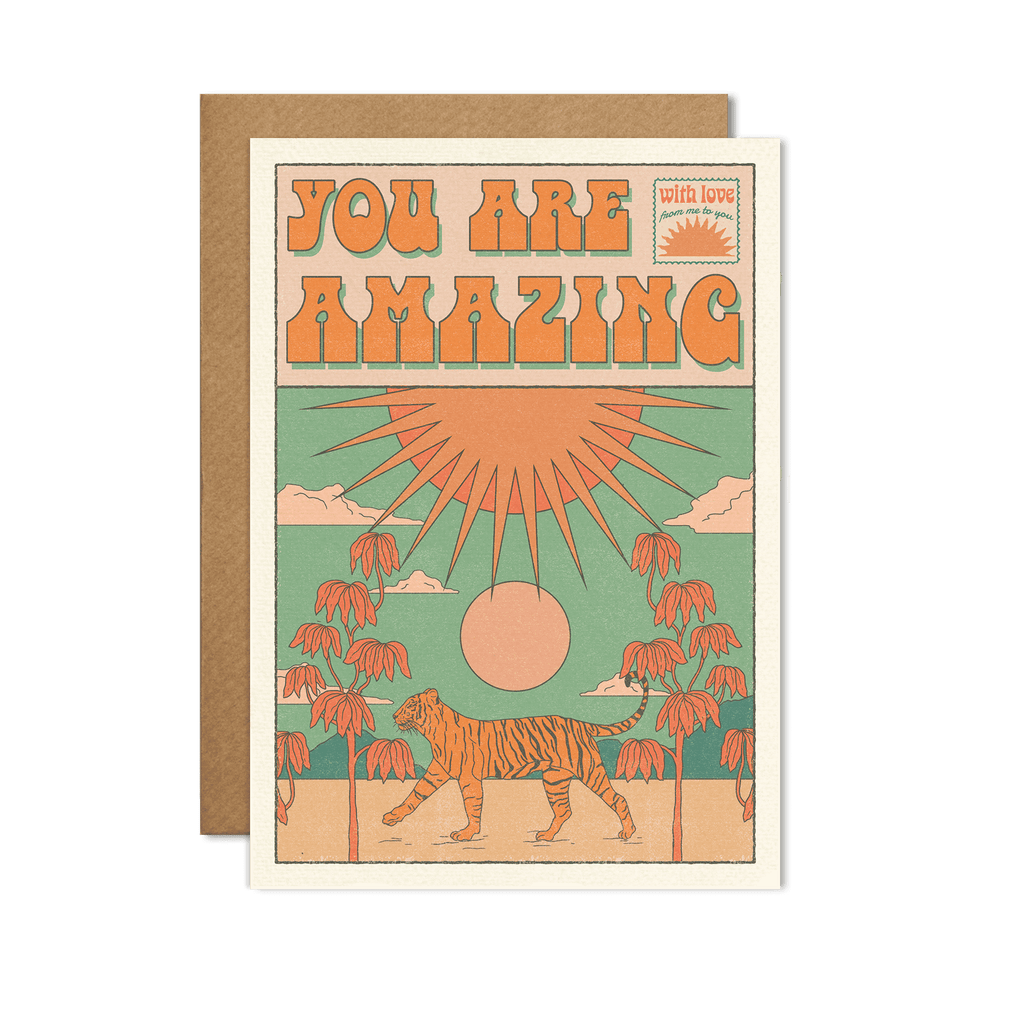 You Are Amazing Card: With cello wrap
