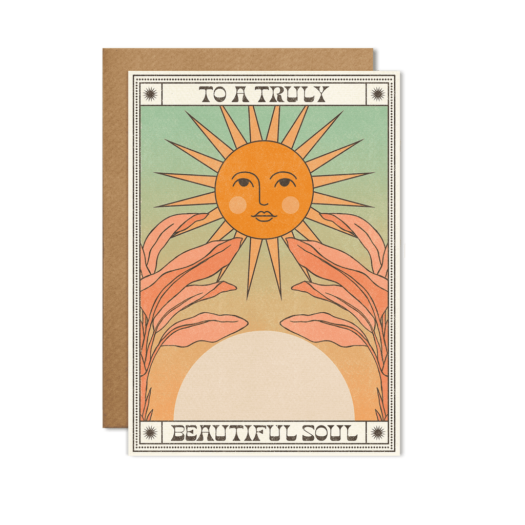 To a Truly Beautiful Soul Card: With cello wrap